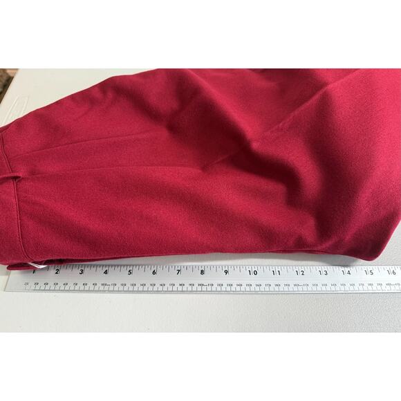 NEW Vtg Lands End 100% Wool Pleated High Waist Dress Pants Sz 16 Made in USA Red - Picture 10 of 13